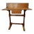 Antique Ship's Navigation Table/ Desk Handmade of Solid Wood With Barley Twist Legs For Sale