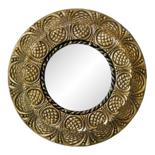 Vintage Repurposed Golden Nugget Casino Ceiling Fixture Mirror For Sale