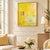 Abstract Large Yellow Abstract Oil Painting, Original Contemporary Art on Canvas Golden Modern Wall Art, 24x30 Vertical Painting by Tatiana Duperault For Sale - Image 3 of 6