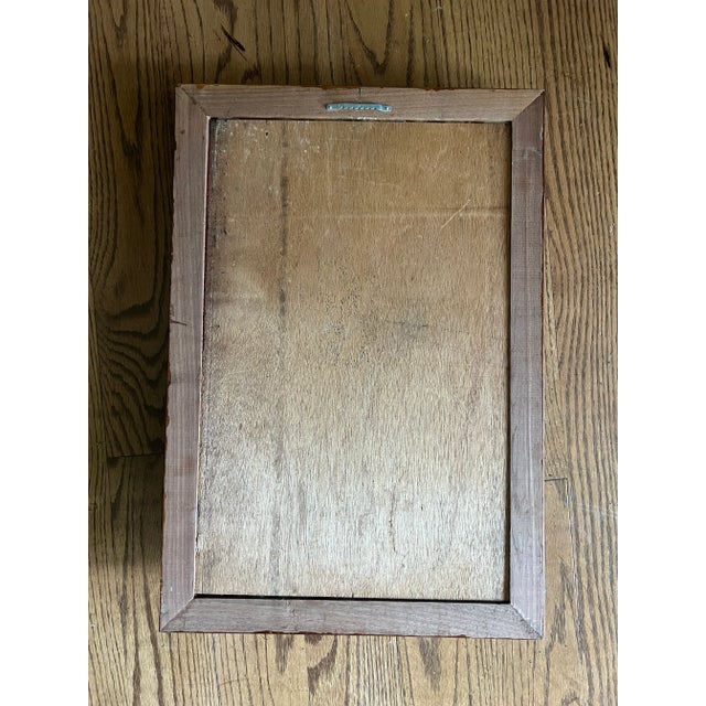 Mid-Century Modern 1975 Mid-Century Modern Handcrafted 3D Wood Art Tulips Flowers Framed For Sale - Image 3 of 4