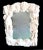 Serena & Lily 1980s Molded Plaster Coastal Seashell Large Wall Mirror For Sale - Image 4 of 6