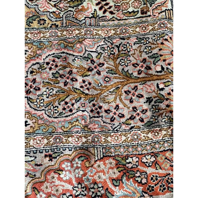 Vintage Silk Kashmir Rug, 1980s For Sale - Image 10 of 18