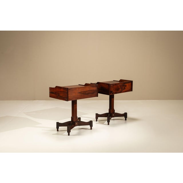 Claudio Salocchi Vintage Nightstands by Claudio Salocchi for Sormani, Italy, 1960s, Set of 2 For Sale - Image 4 of 12