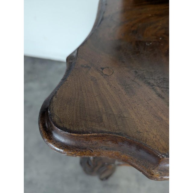 Wood Small Mahogany Bonheur Du Jour Desk For Sale - Image 7 of 10