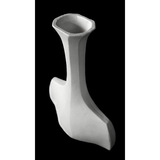 Sculptural Mid Century Modern ceramic vessel by Los Angeles artist Beverly Morrison. Small Hanè—named after the Japanese...