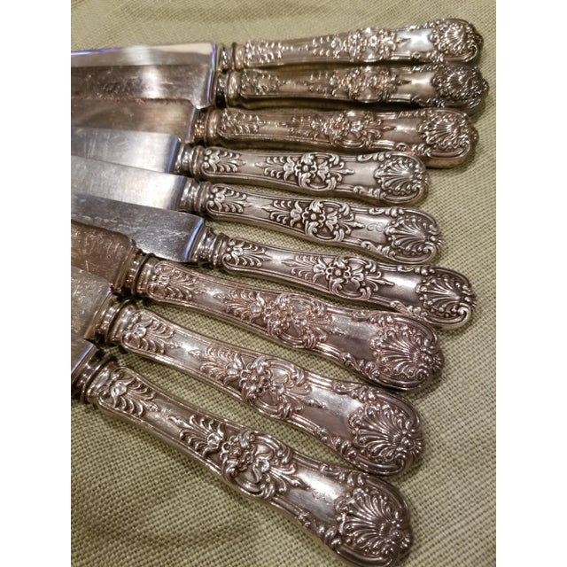 Nine Antique Tiffany Sterling Knives For Sale - Image 11 of 12