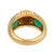 Green Cartier French Diamond Coral Chrysoprase 18k Yellow Gold Ring, Size 6.5 For Sale - Image 8 of 9