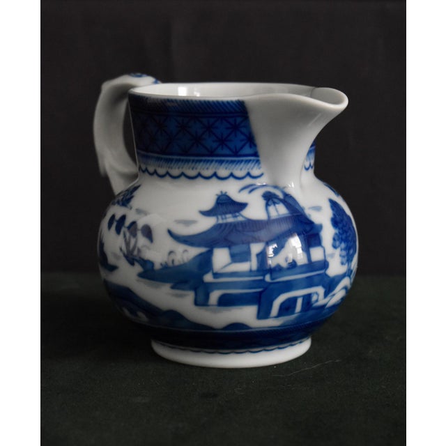 Mottahedeh Vista Alegre Blue Canton Creamer Pitcher Portugal For Sale - Image 11 of 16