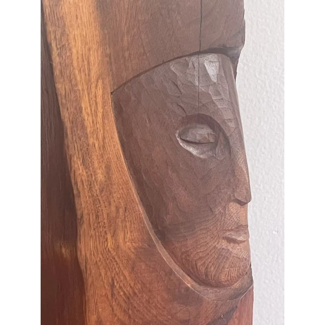 PALM BEACH ESTATE FIND!! Fabulous Vintage MCM Midcentury Modernist Wood Art Carved Sculpture Statue standing 13.5” Tall....
