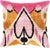 Contemporary Silk Velvet Ikat Pillow Cover Bohemian Pillow For Sale In Washington DC - Image 6 of 6