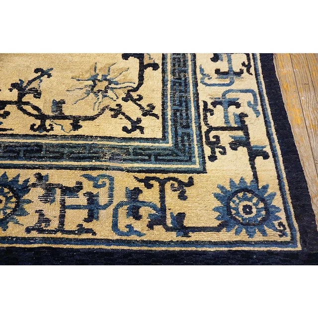 19th Century Chinese Ningxia Carpet ( 9'10" x 12' - 300 x 365 ) For Sale In New York - Image 6 of 7