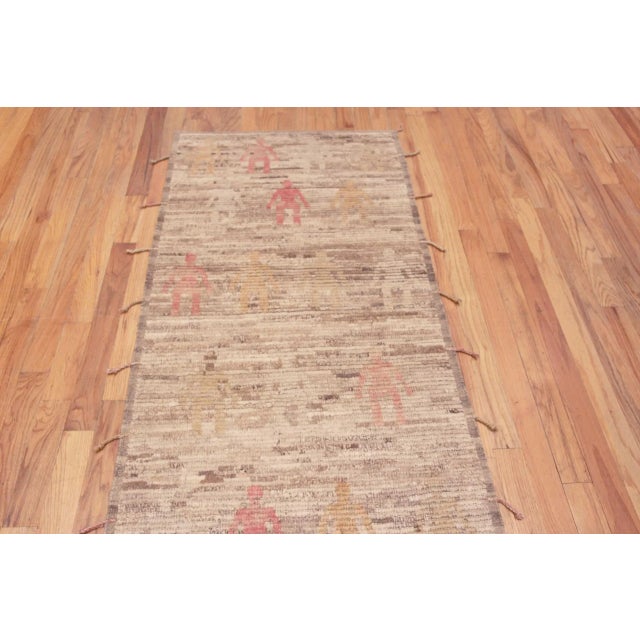 Nazmiyal Collection Tribal Ghotsy People Runner Rug For Sale - Image 4 of 7