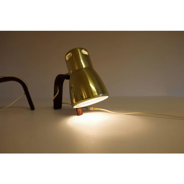 Swedish Brass and Stained Wood Wall Lamps by Hans-Agne Jakobsson, 1970s, Set of 2 For Sale - Image 18 of 18
