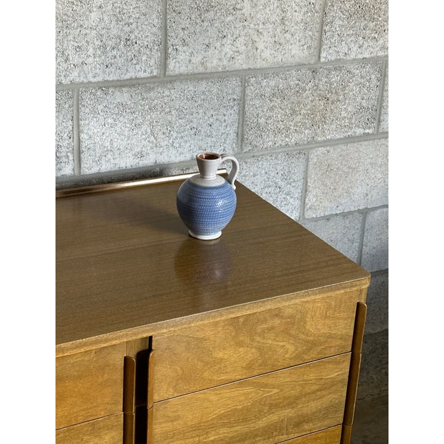 1960s 1960s Töreboda Ceramic Pitcher Vase With Handle For Sale - Image 5 of 7