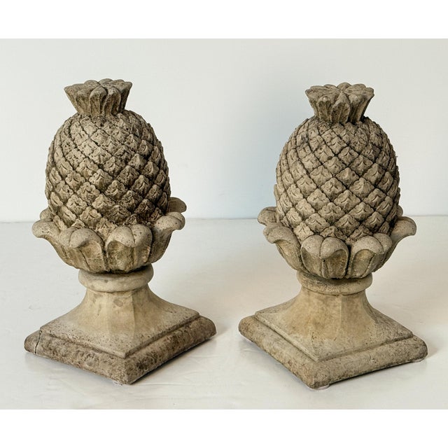 Italian Italian Garden Stone Statuary Pineapple Finials or Copings - Individually Priced For Sale - Image 3 of 7