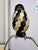 Yellow Vintage Art Deco Yellow & Black Checkered or Chevron Pattern Lamp For Sale - Image 8 of 8