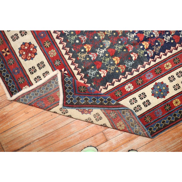 Antique Talish Wide Size Runner - 3'10" x 9'9" For Sale - Image 4 of 9
