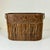 This is a fun and chic tole metal wastebasket from the 1980s. It features elephant, monkey and Giraffe raised images on an...