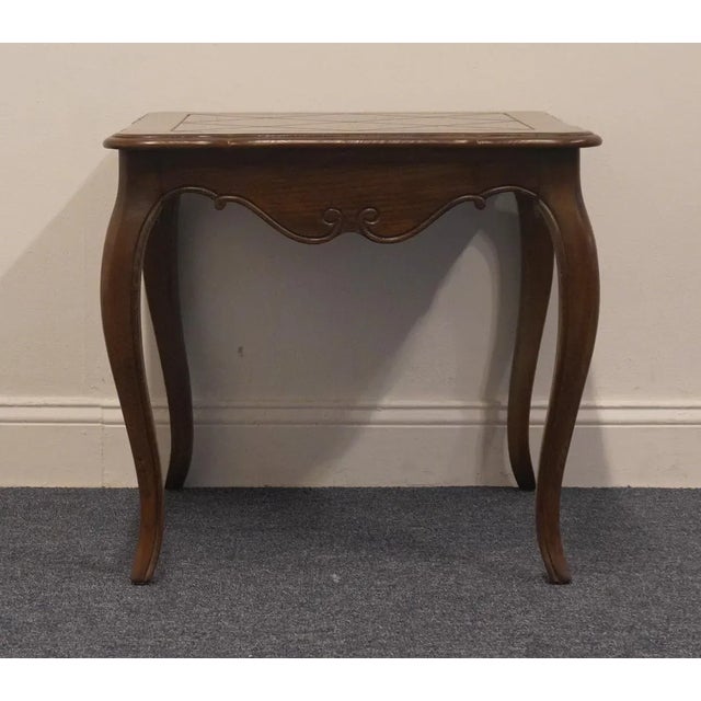 Davis Cabinet Company Davis Cabinet Co. French Regency Style 24" Square Accent End Table 88130 - Antique Brune Finish For Sale - Image 4 of 7