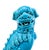 Late 20th Century Vintage Chinese Turquoise Blue Glazed Foo Dog – Guardian Lion – Hollywood Regency / Chinoiserie For Sale - Image 5 of 11