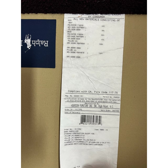 Custom Ralph Lauren Jamaican Salon Sofa For Sale - Image 12 of 12