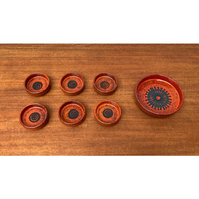 Mid-Century Modern Mid-Century Ceramic Bowls, Set of 7 For Sale - Image 3 of 18