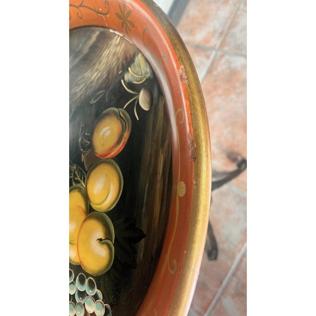 1990s Hand-Painted Parrot Side Table Attributed to Maitland-Smith For Sale In Miami - Image 6 of 8