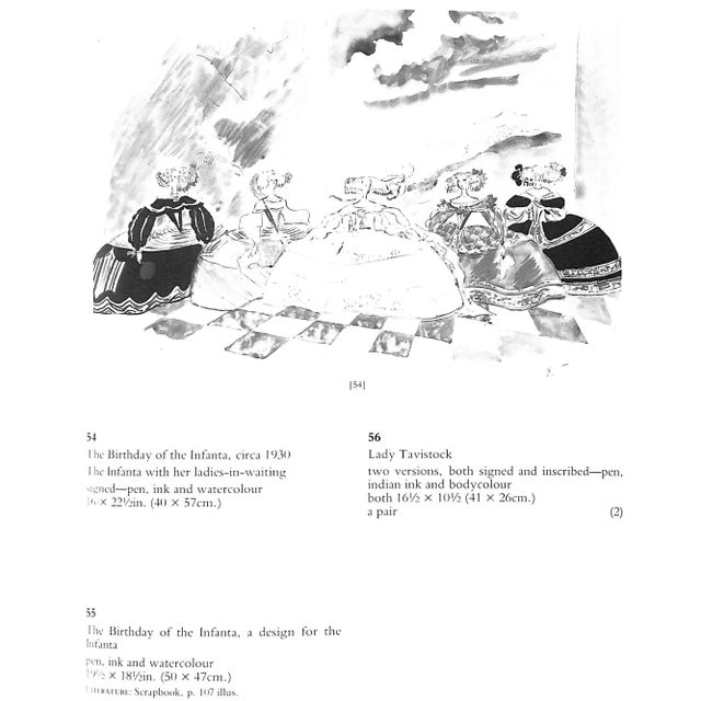 "Cecil Beaton: Stage and Costume Designs, Portraits Fashion Drawings and Landscapes" 1984 Christie's London For Sale In New York - Image 6 of 12