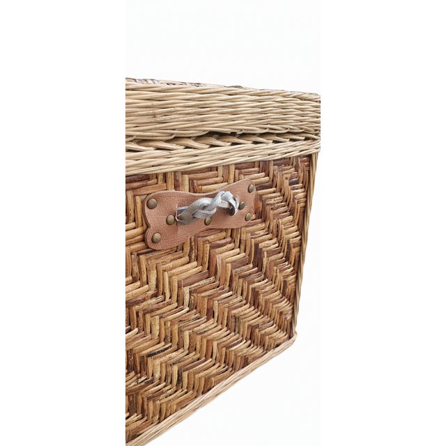 Woven Wick Chest, 1970s For Sale - Image 6 of 15