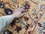 Persian Style Sultani Floral Wool Rug in Golden Beige, Burgundy and Blue, 5'2" X 6'6" For Sale - Image 10 of 17