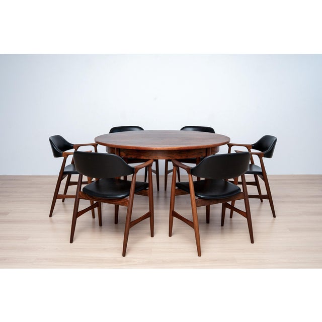 1960s Mid-Century Modern Dining Set by Låte Møbelfabrikk, 1960s, Set of 7 For Sale - Image 5 of 18