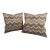 Pair of Chevron Throw Pillows For Sale