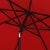 Safavieh Outdoor UV Resistant Ortega 9 ft Auto Tilt Crank Umbrella - Red For Sale - Image 4 of 5