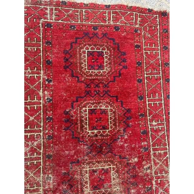 Antique Turkmen Rug, 1890s For Sale - Image 4 of 14