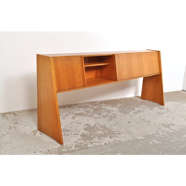 Mid-Century Slanted Front Sideboard, 1950s For Sale - Image 4 of 14