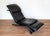 Vintage Chaise Lounge in Black Leather by Maurice Villency, 1980s For Sale - Image 12 of 18