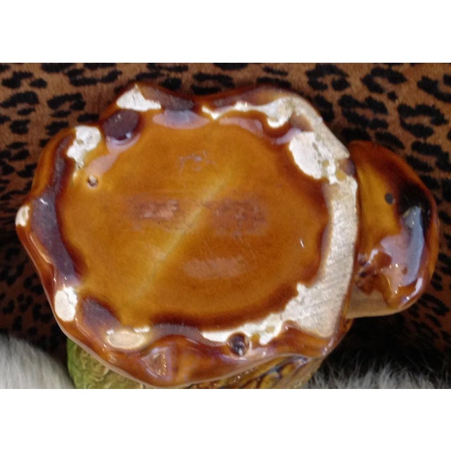 Late 19th Century Antique 1890s English Majolica Hawk For Sale - Image 5 of 6