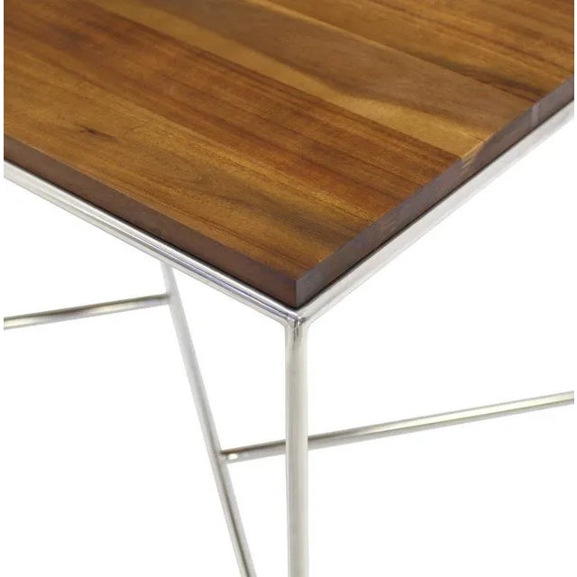 Mid-Century Modern Z-Base Occasional Tables - a Pair For Sale - Image 6 of 11