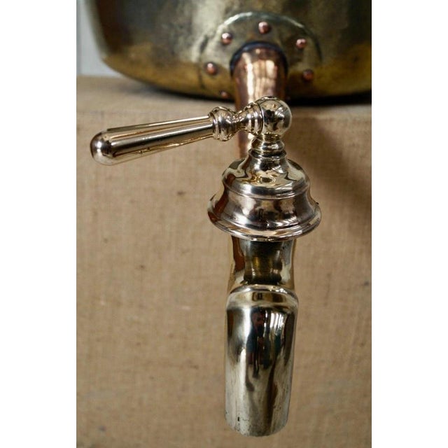 Metal Antique French Brass and Copper Wine Still, 1880 For Sale - Image 7 of 12