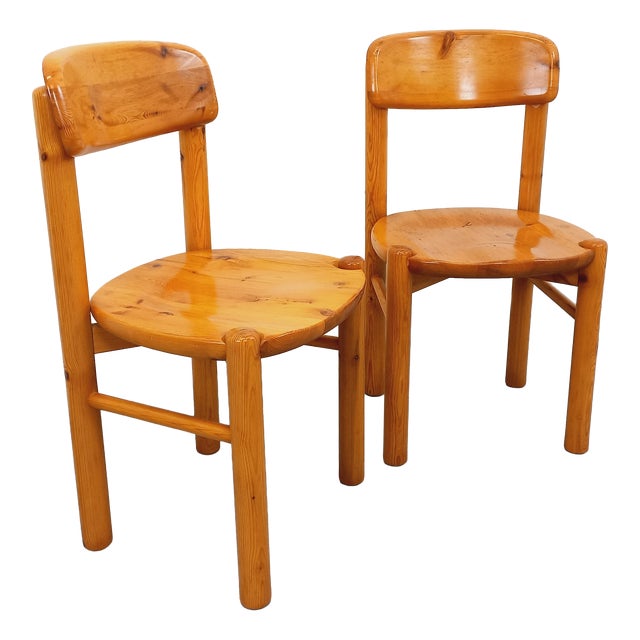 Vintage Scandinavian Pine Chairs from Rainer Daumiller, 1970s, Set of 2 For Sale