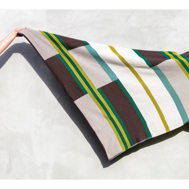 Fields Plaid Textile by Liset Van Der Scheer for Casalis For Sale - Image 4 of 5