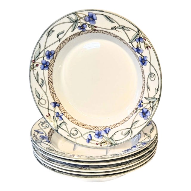 1980s Floral Dansk Bowls- Set of Six For Sale