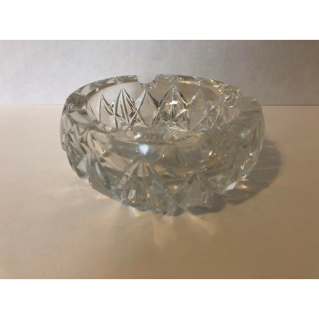 Vintage Cut Crystal Ashtray For Sale In New York - Image 6 of 6