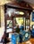 Large Antique Edwardian Wall Mirror with Backboards, 1905 For Sale - Image 3 of 8