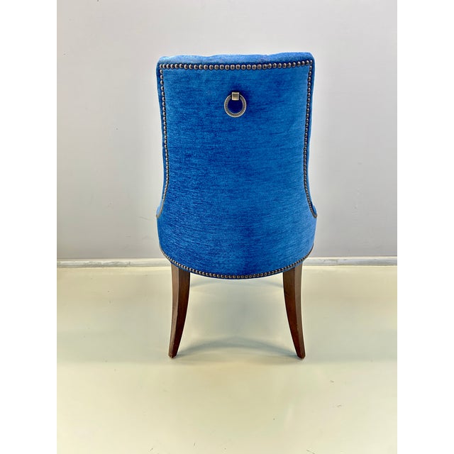 Blue Upholstered Chair from Baker, 2010s For Sale - Image 9 of 11
