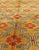 Vintage Turkish Rug With Modern Design in Bright Yellow, Tangerine and L. Blue 5' X 10'11 For Sale In Atlanta - Image 6 of 7