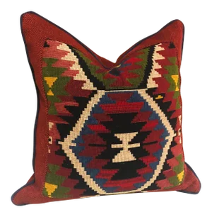 Quadrille Anatole & Boris Kroll Maiandros Southwestern Tapestry Kilim Pillow Cover