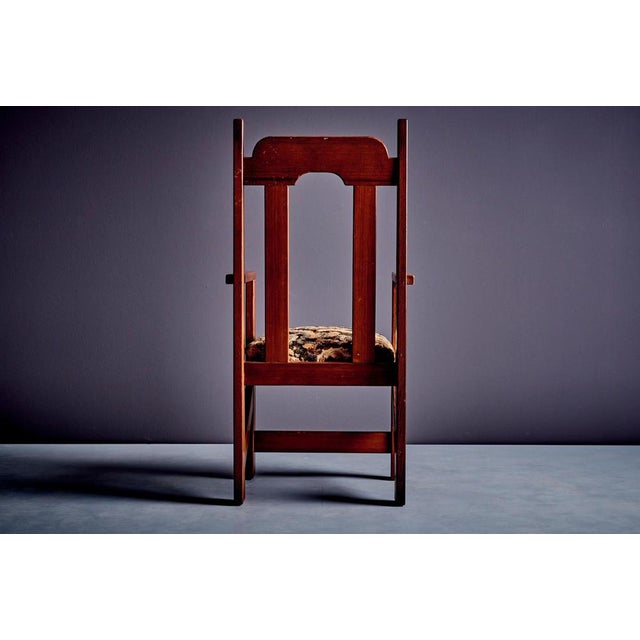 Handcrafted Redwood Dining Chairs, 1960s, Set of 2 For Sale - Image 6 of 11