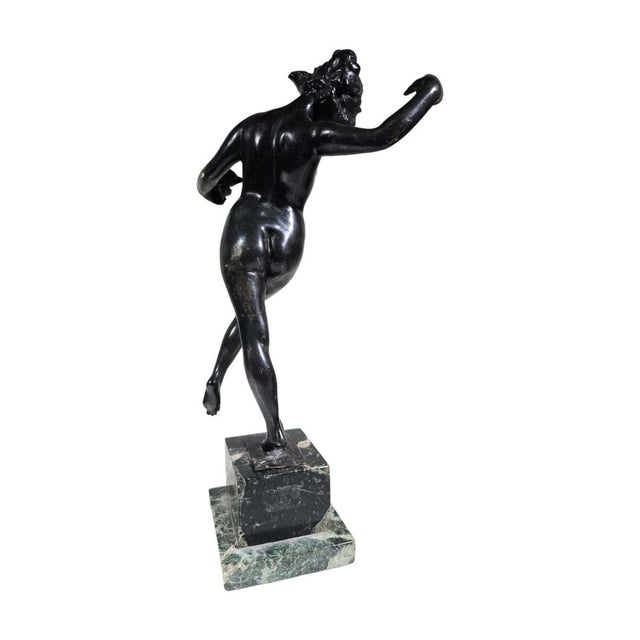 Classic Bronze Sculpture Maiden of Ancient Greece by Luigi De Luca, 1880s For Sale - Image 14 of 16