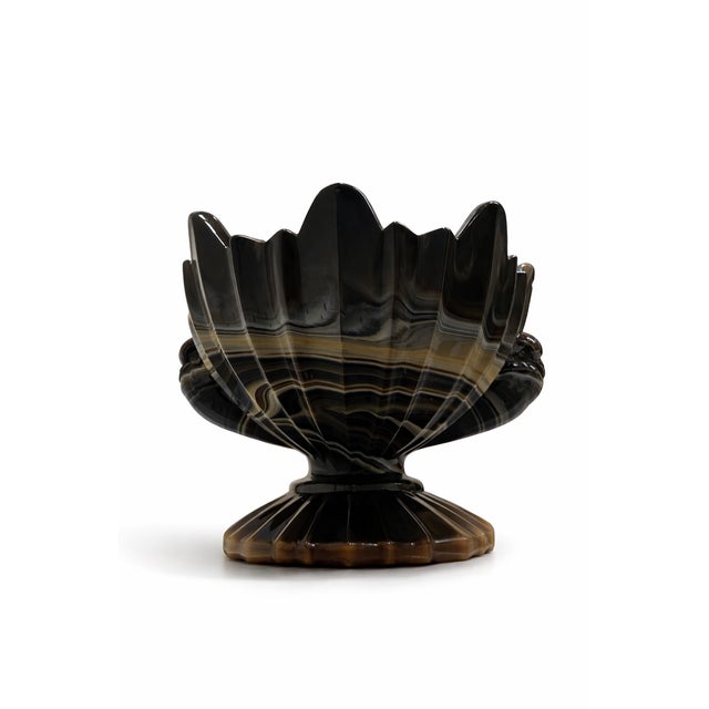 1930s Art Deco Lithyaline Glass Centrepiece Bowl from STS Abel Zagreb, 1930s For Sale - Image 5 of 10